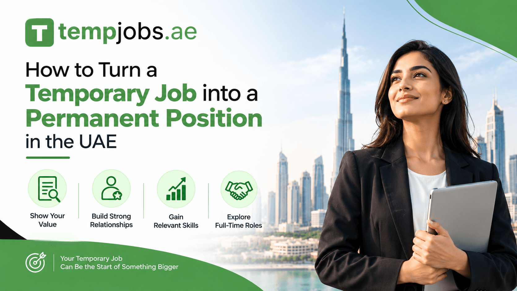 Temporary worker being offered a permanent position in the UAE